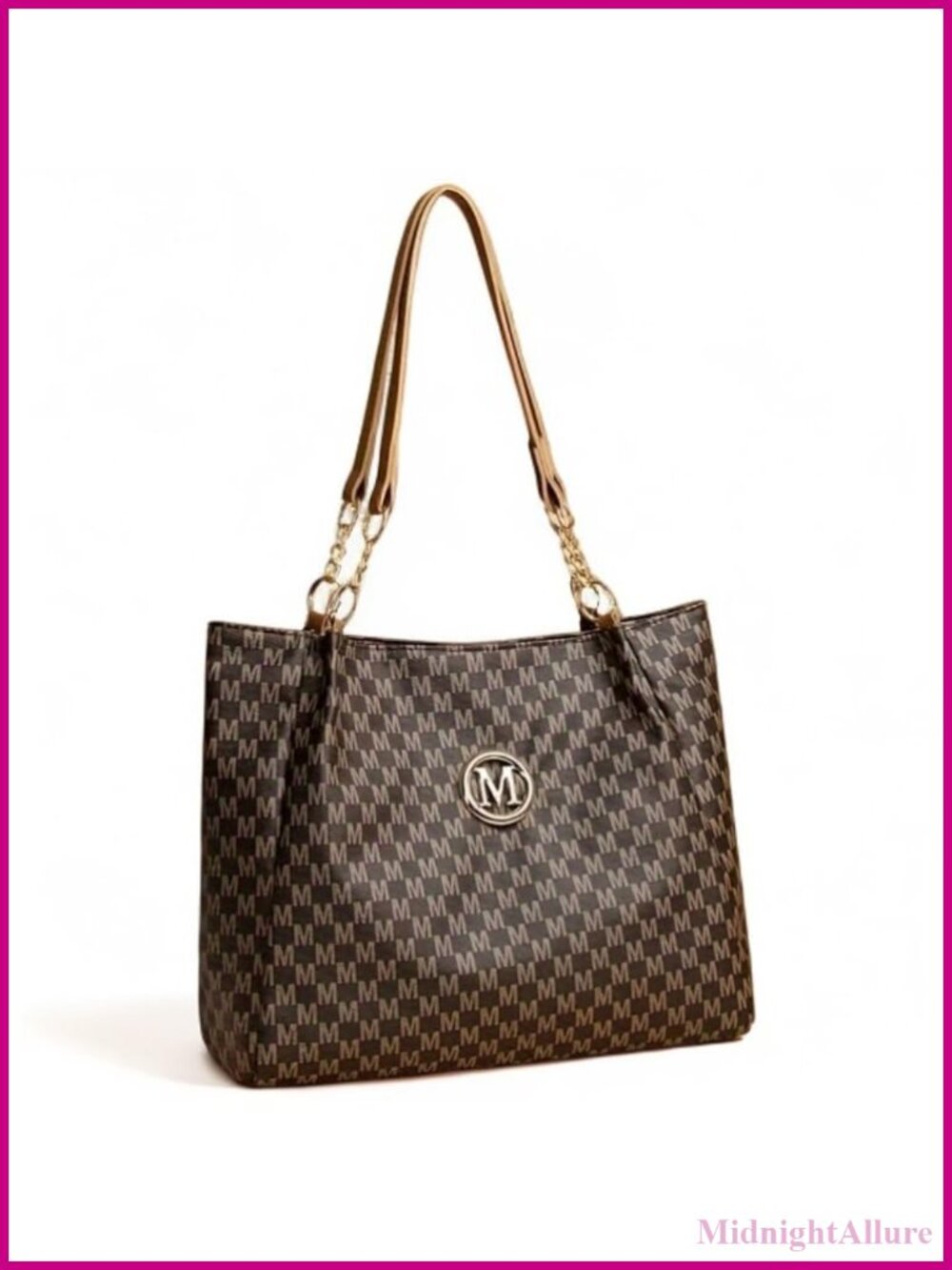 PU Leather Foldable Shoulder Bag Sling Handbag with Multi Interlayers